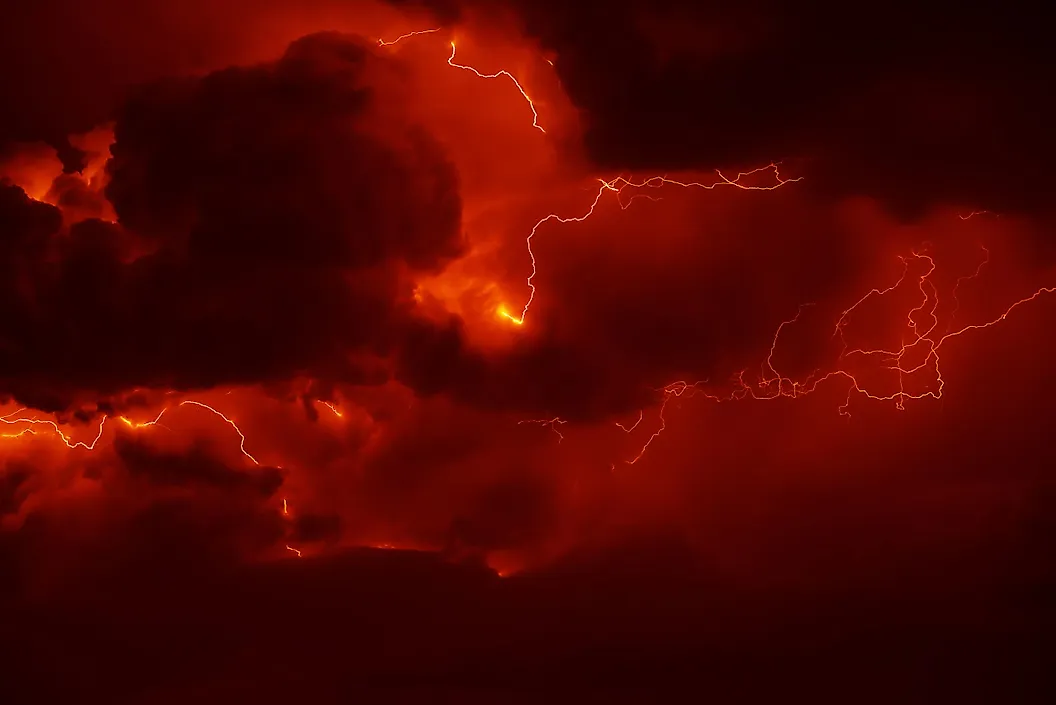What Causes Red Lightning?